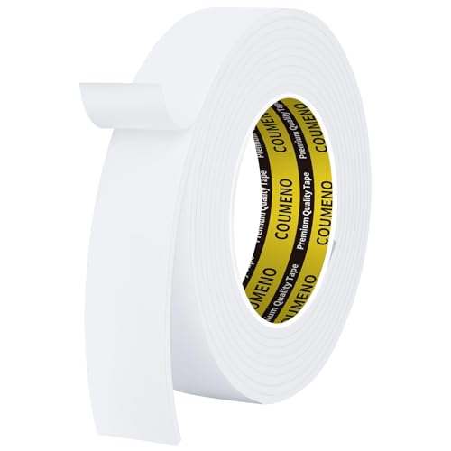 COUMENO EVA Einseitig Dichtungsband Türdichtung Selbstklebend 30mmx 3m, Weiß Kompriband & Moosgummi Selbstklebend, Schaumstoff Klebeband für Fenste und Gegen Kalte Zugluft/Anti-Kollision/Schalldichter COUMENO EVA Einseitig Dichtungsband Türdichtung Selbstklebend 30mmx 3m, Weiß Kompriband & Moosgummi Selbstklebend, Schaumstoff Klebeband für Fenste und Gegen Kalte Zugluft/Anti-Kollision/Schalldichter von COUMENO