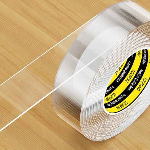COUMENO Kantenschutz Transparent, 20mm x 5m Baby Kantenschutz, Extra Stark Transparent Selbstklebend Anti-Scharfkantenschutz, Nano Klebeband für Wand, Bleche, Glastisch, Möbel von COUMENO