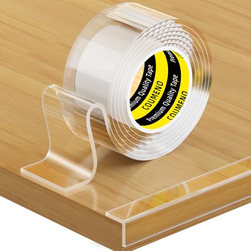 COUMENO Kantenschutz Transparent, 30mm x 2m Baby Kantenschutz, Extra Stark Transparent Selbstklebend Kinder Eckenschutz, Nano Klebeband für Wand, Bleche, Glastisch, Möbel von COUMENO
