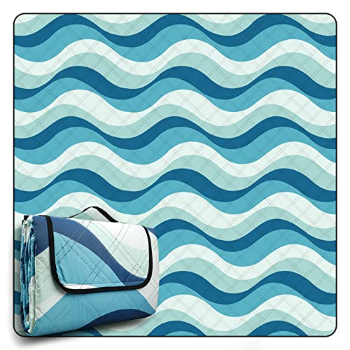 COVACURE Picknickdecke 200x200 cm XXL – Wasserdicht, Sandfrei & Waschbar – Isolierte Stranddecke für Outdoor, Camping, Park & Picknick – Faltbar & Leicht von COVACURE