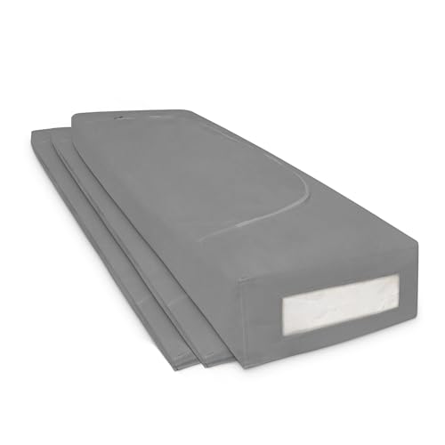COVER ITUnterbett Aufbewahrungsbox - Kleiderschrank Organizer für Bettdecken Grau 105x50x16cm - 3 Stück Klamotten Aufbewahrung Aufbewahrungstasche Kleidung Kleideraufbewahrung von COVER IT