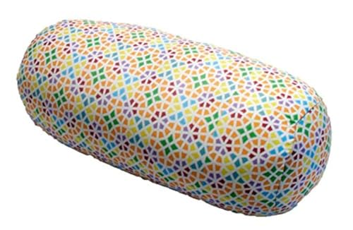 COVERBAGBCN - Rundes Anti-Stress-Kissen | Entlastung für die Halswirbelsäule | Füllung mit kleinen Komfortperlen | Lycra-Stoff, weich im Griff | Maschinenwaschbar | 35x15 cm (MOSAICO). COVERBAGBCN - Rundes Anti-Stress-Kissen | Entlastung für die Halswirbelsäule | Füllung mit kleinen Komfortperlen | Lycra-Stoff, weich im Griff | Maschinenwaschbar | 35x15 cm (MOSAICO). von COVERBAGBCN