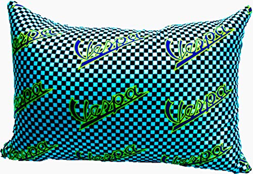 COVERBAGBCN - Entspannendes Anti-Stress-Quadratkissen | Linderung für Nacken und Lendenwirbel | Füllung aus bequemen Kugeln | Weicher Lycra-Stoff | Maschinenwaschbar | 36x24 cm (Vespa) von COVERBAGBCN