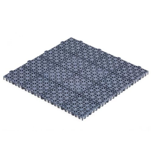 10 x Covernit® Terassenfliesen Easygrid | Anthrazit | 30 x 30 x 1,2 cm | UV-beständig | Kunststofffliese | Bodenplatten von COVERNIT