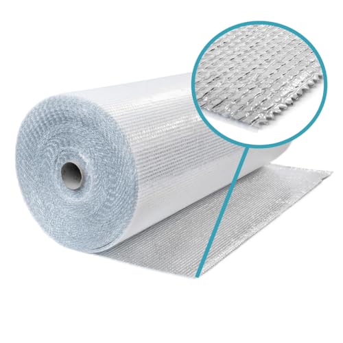 Covernit® Isolierfolie ALUBAR Thermo 1,2 x 5 m | Alu-Luftpolsterfolie Dachisolierung Heizkörper Reflexionsfolie für Dach Boden Wand Wärmehaltung von COVERNIT