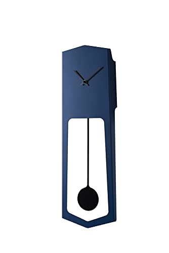 COVO AIKA Design-Wanduhr 18 cm x 4 cm x 54 cm, Blau von COVO