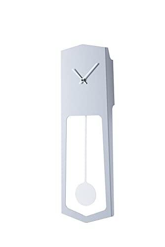 COVO® Wanduhr, Edelstahl, grau, 18 x 4 x 54 cm von COVO