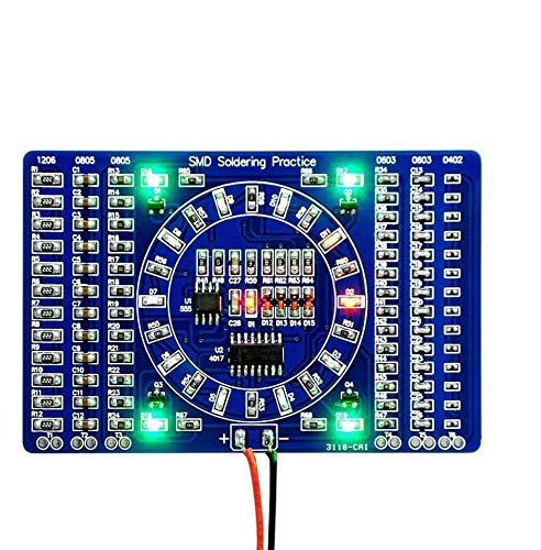 COVVY Rotierende LED SMD NE555 Löten Übungsplatine DIY Kit Fanny Skill Training DIY Kit Elektronische Leiterplatte Modul Anzug COVVY Rotierende LED SMD NE555 Löten Übungsplatine DIY Kit Fanny Skill Training DIY Kit Elektronische Leiterplatte Modul Anzug von COVVY