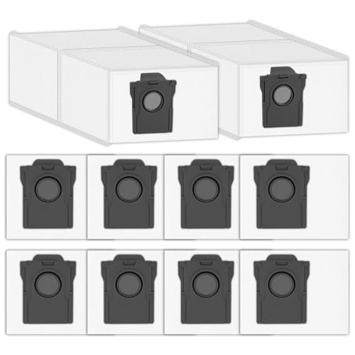 (10 Stück) P50 Pro Ultra Ersatzstaubbeutel kompatibel mit Mova P50 Pro Ultra, P10 Pro Ultra, P10 Ultra und S20 Ultra Saugroboter mit Absaugstation, Zubehörset, Ersatzstaubbeutel von COWINORY