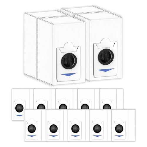 (12 Stück) T30S Ersatzstaubbeutel kompatibel mit ECOVACS DEEBOT T30S/ T30S Combo/ X2 Combo Staubsauger, Zubehör Staubbeutel für T30S Combo Staubsauger, Auffangbeutel von COWINORY
