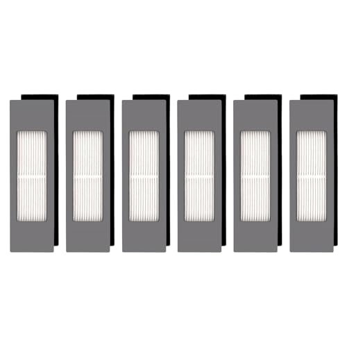 (6 Stück) N8 HEPA Filter Compatible With Ecovacs DEEBOT OZMO N10 Plus T5 T8 T9 T8 AIVI Max 920 950 N5 N7 N8+ N8 Pro Plus DX55 DX93 DJ65, Roboter-Staubsauger-Filter-Zubehör von COWINORY