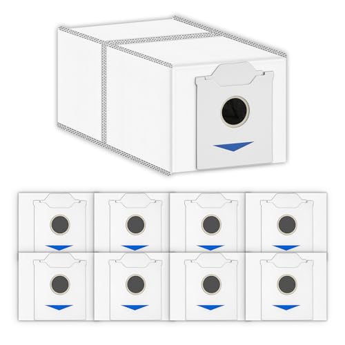 (9 Stück) N30 Omni Ersatzstaubbeutel, kompatibel mit ECOVACS DEEBOT N30 Omni / N30 Pro Omni Roboterstaubsauger, mit Aktivkohlefilterschicht, Einwegbeuteln, Staubsaugerbeutel, Kanisterbeutel von COWINORY