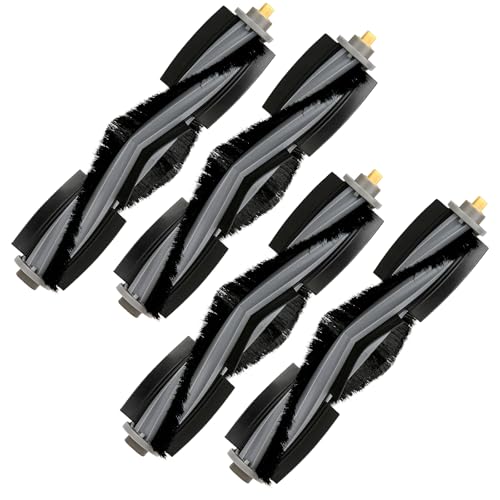 COWINORY (4 Stück) Walzenbürste Kompatibel mit ECOVACS DEEBOT X1/ X1 Omni/ X1 Turbo/ X1 PRO Omni/ T10/ T10 Omni/ T10 Plus/ T20/ T20 Omni. Hauptbürsten-Ersatzteile. Roboter-Staubsauger-Ersatzteile von COWINORY