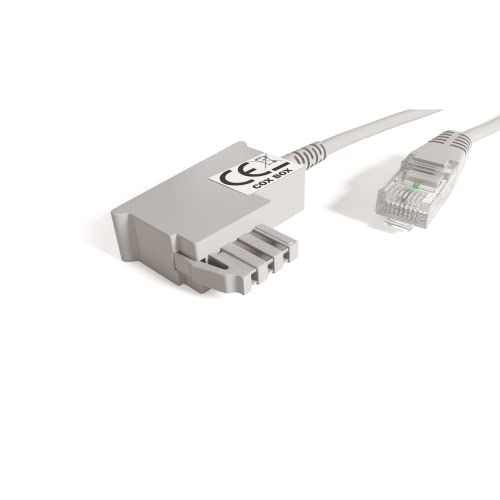 COXBOX 2,5 m DSL Kabel Fritzbox, Speedport, Easybox - TAE Kabel RJ45 grau - VDSL ADSL WLAN Router-Kabel mit Twisted Pair für eine zuverlässige Verbindung COXBOX 2,5 m DSL Kabel Fritzbox, Speedport, Easybox - TAE Kabel RJ45 grau - VDSL ADSL WLAN Router-Kabel mit Twisted Pair für eine zuverlässige Verbindung von COXBOX