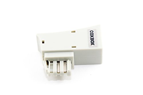COXBOX TAE RJ45 DSL Adapter für Fritz!Box Speedport Easybox 4/5 belegt, nicht 1/8 GRAU 8P2C von COXBOX