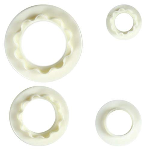 Ausstecher Rund und Gewellt COXIMUS 4-teilig Größe 60, 45, 32, 25mm von COXIMUS "backen und mehr"