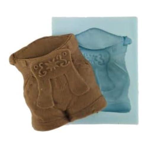 COXIMUS Silikonform "Lederhose" | hochwertige Silikonform für Fondant und Flowerpaste | schnell & einfach zum Reindrücken | Made in Germany von COXIMUS "backen und mehr"