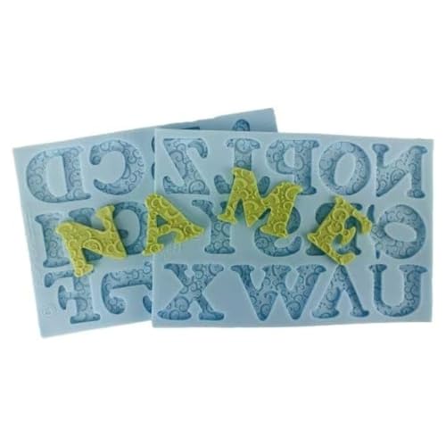COXIMUS Silikonform Romatic Swirl Groß-Buchstaben | hochwertige Silikonform für Fondant und Flowerpaste | schnell & einfach zum Reindrücken | Made in Germany COXIMUS Silikonform Romatic Swirl Groß-Buchstaben | hochwertige Silikonform für Fondant und Flowerpaste | schnell & einfach zum Reindrücken | Made in Germany von COXIMUS "backen und mehr"