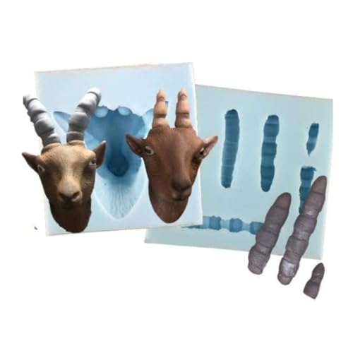 COXIMUS Silikonform Steinbock | hochwertige Silikonform für Fondant und Flowerpaste | schnell & einfach zum Reindrücken | Made in Germany von COXIMUS "backen und mehr"