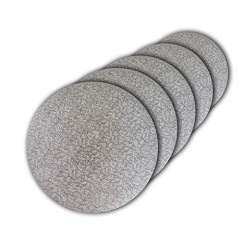 Cake Company dünne Tortenplatte rund 40 cm Ø | 5 Stück, 3mm dick | Cake Board rund silber | auch für dicke und mehrstöckige Torten | hochwertige Alukaschierung von Cake Company