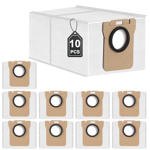 10 Stück Staubsaugerbeutel für Dreame L10s Ultra/ L10 Ultra/ L10s Pro/L10s Plus/L10 Prime/L20 Ultra/X40 Ultra/Xiaomi X10+ Saugroboter,Staubbeutel Ersatz Beutel Zubehörset von COYICOLI