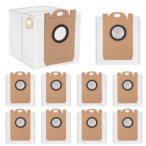 COYICOLI 10 Stück Staubbeutel Zubehörset für Airrobo T20/T20+ Absaugstation,Aktivkohle-Staubbeutel 3L von COYICOLI
