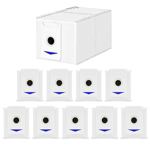 COYICOLI 10 Stück Staubbeutel Zubehörset für Ecovacs Deebot T30 Pro Omni/T30 Omni/T30/T30 Pro/T30 Max/T30 Plus Omni Absaugstation,Aktivkohle-Staubbeutel 3L von COYICOLI