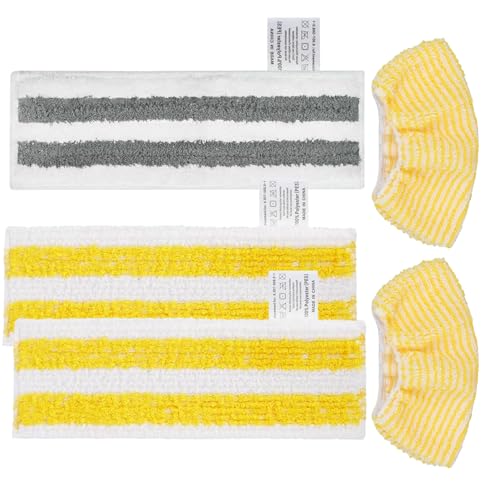 COYICOLI 5 Stück Mikrofaser-Tuchset, Zubehör Kompatibel für Kärche r Easyfix SC1 SC2 SC3 SC4 SC5 Dampfreiniger Bodendüse Wischtücher Überzügen Ersatzteile von COYICOLI