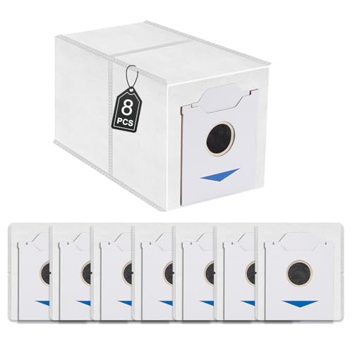 COYICOLI 8 Stück Staubbeutel Zubehör für Ecovac s Deebot N30 Pro Omni Saugroboter, 3L Großer Kapazität Staubsaugerbeutel Ersatz Beutel von COYICOLI