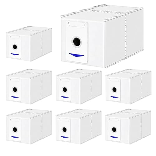 COYICOLI 8 Stück Staubbeutel Zubehörset für Ecovacs Deebot T30 Pro Omni/T30 Omni/T30/T30 Pro/ T30 Max/ T30 Plus Omni Absaugstation,Aktivkohle-Staubbeutel 3L Grosse von COYICOLI
