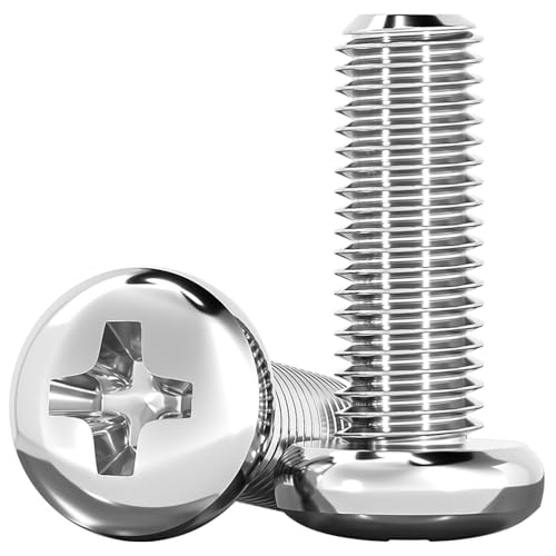 COYOUCO 304 Edelstahl M4 Kreuzschlitzschrauben, Lange Bolzen, 120mm-180mm, 50er Pack,160mm COYOUCO 304 Edelstahl M4 Kreuzschlitzschrauben, Lange Bolzen, 120mm-180mm, 50er Pack,160mm von COYOUCO