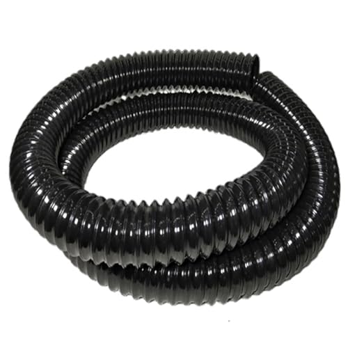 COYOUCO Schwarzer PU-Staubsammelschlauch, 55 Mm Innendurchmesser, 1 M Länge, Flexibler Transparenter Staubsaugerschlauch Für Industrielle Entstaubung,0.63mm von COYOUCO