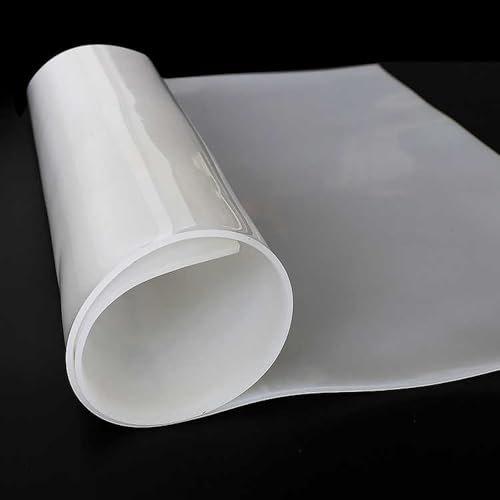 COYOUCO Silikondichtung 300 mm x 300 mm Dicke 0,5 mm-20 mm Silikonplatte Geeignet für Schmuck, DIY-Folie, transparente Arbeitsplattenschutzplatte,5mm von COYOUCO