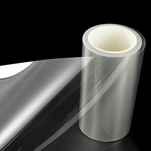 COYOUCO Transparente PET-Folie 0,2mm dick, 61cm breit – Hitzebeständiger Kunststoff für DTF-Druck, Laminieren, Schilder, Basteln, Verpackung, Isolierung,5m von COYOUCO