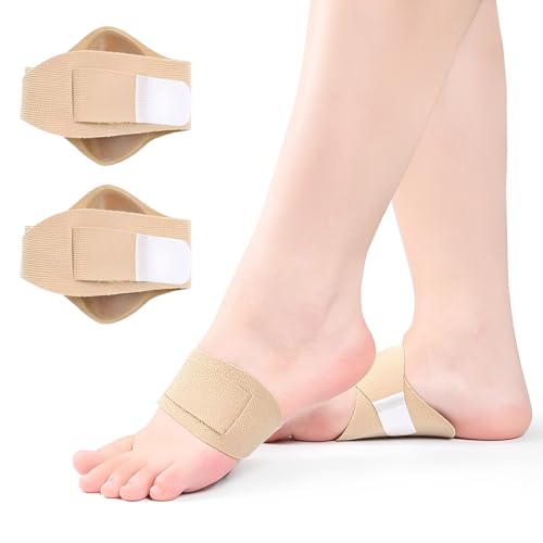 COYUN 1 Paar Gel-Fußgewölbe Einlegesohlen, orthopädische einlegesohlen, plantarfasziitis einlagen, einlegesohlen orthopädisch, Schuhgewölbe Stützgel High-Heel-Einlagen Kissenpolster von COYUN