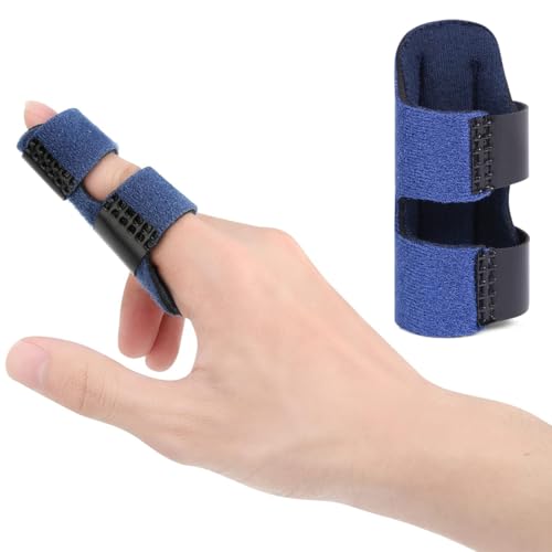 COYUN 3 Stück Fingerschienen, Verstellbare Fingerstütze, Schnapp Finger Schiene Fingerschutz, Weicher Bequemer Fingerstütze für Gebrochene, Verstauchte, Sehnenentzündung und Geschwollene Finger von COYUN