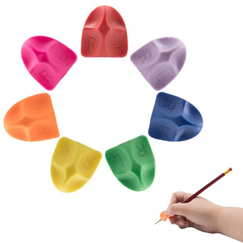 COYUN 7 pcs Schreibhilfe für Kinder Bleistifthalter Handschrift Stifthaltung Hilfe aus Silikon, Stiftgriff, geeignet für Links oder Rechtshänder, Bleistift Griffe Ergonomische Stifthalter, für Stifte COYUN 7 pcs Schreibhilfe für Kinder Bleistifthalter Handschrift Stifthaltung Hilfe aus Silikon, Stiftgriff, geeignet für Links oder Rechtshänder, Bleistift Griffe Ergonomische Stifthalter, für Stifte von COYUN