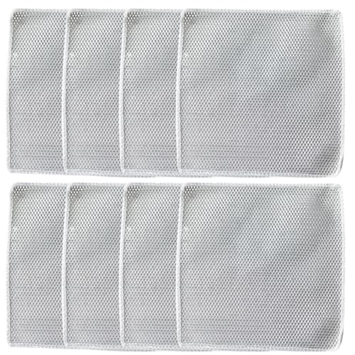 COYUN 8pcs Stahlschwamm Putzlappen, Stahlwolle Spüllappen Schwamm für Küche Reinigungstücher und Stahlschwamm Lappen, Edelstahl Reinigungstücher, spüllappen waschbar Für Küchentuch von COYUN