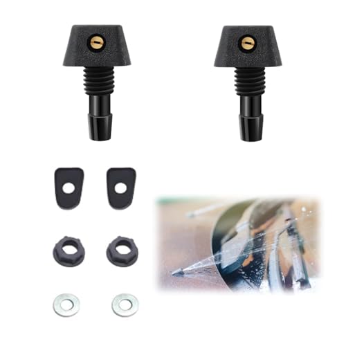 COZERI 2 Stück Universal Windschutzscheibe Scheibenwaschdüsen, Wassersprühdüse für Autos, Ersatz Scheibenwischer Düsen, Frontscheiben Waschwasserdüse für Auto-Scheibenwaschanlage COZERI 2 Stück Universal Windschutzscheibe Scheibenwaschdüsen, Wassersprühdüse für Autos, Ersatz Scheibenwischer Düsen, Frontscheiben Waschwasserdüse für Auto-Scheibenwaschanlage von COZERI