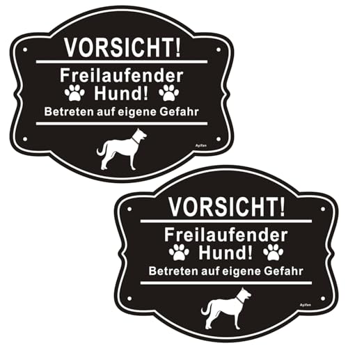 COZERI 2pcs Vorsicht Hund Schild Lustig, Warnung Vor Dem Hund Schilder Und Warnschild Hund Aus Robustem Aluminium Wetterfest Für Innen Und Außen Mit Selbstklebend COZERI 2pcs Vorsicht Hund Schild Lustig, Warnung Vor Dem Hund Schilder Und Warnschild Hund Aus Robustem Aluminium Wetterfest Für Innen Und Außen Mit Selbstklebend von COZERI