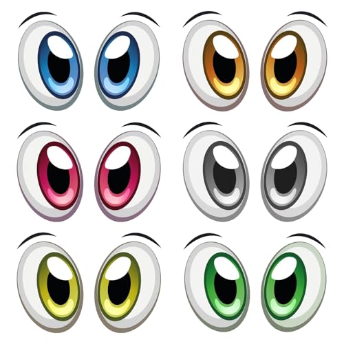 COZERI 6 Paare augen zum aufkleben,Aufkleber Mähroboter, Selbstklebend Wasserdicht Lustige Cartoon Augen Aufkleber für Staubsauger Roboter Dekorativ Reflektierend Persönlichkeits-Deko COZERI 6 Paare augen zum aufkleben,Aufkleber Mähroboter, Selbstklebend Wasserdicht Lustige Cartoon Augen Aufkleber für Staubsauger Roboter Dekorativ Reflektierend Persönlichkeits-Deko von COZERI