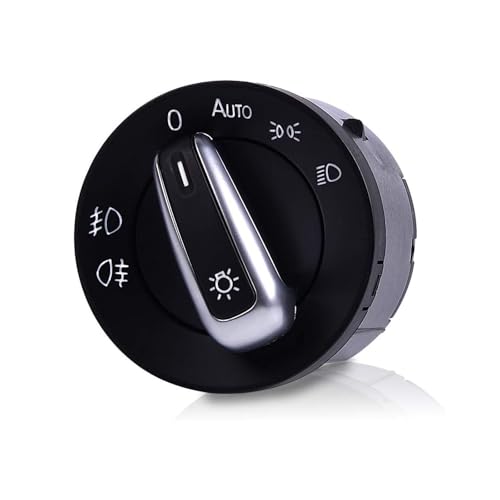 COZERI Lichtschalter Kompatibel 5ND941431B mit für VW Golf V 03-08 Golf Plus 05-13 Passat B6 05-09, Jetta III 05-10 Tiguan Caddy Eos Scirocco Touran, Scheinwerferschalter von COZERI