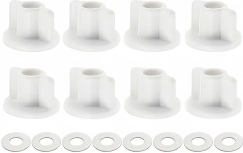 COZERI WC Sitz Rückmuttern Set, 8-teiliges Befestigungsset für Toilettensitze, Ersatz für WC Sitz Halterung, Robuste Schraubenmuttern für einfache Montage und zuverlässige Fixierung von COZERI