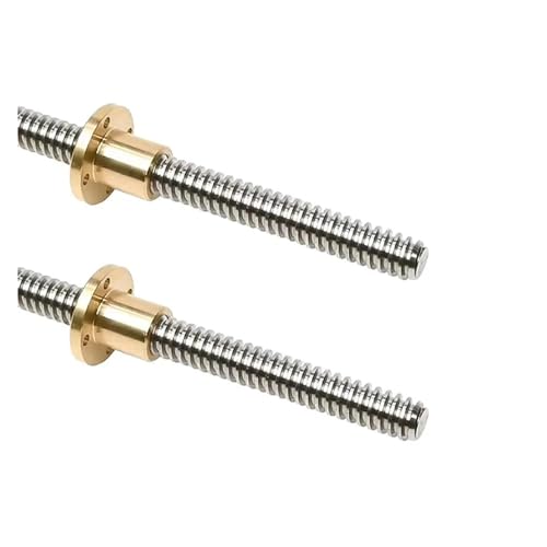 Kugelschraube gegen Spiel T8 Trapezschraube Graviermaschine Bagger mit Mutterteil (550 mm) von COZERI
