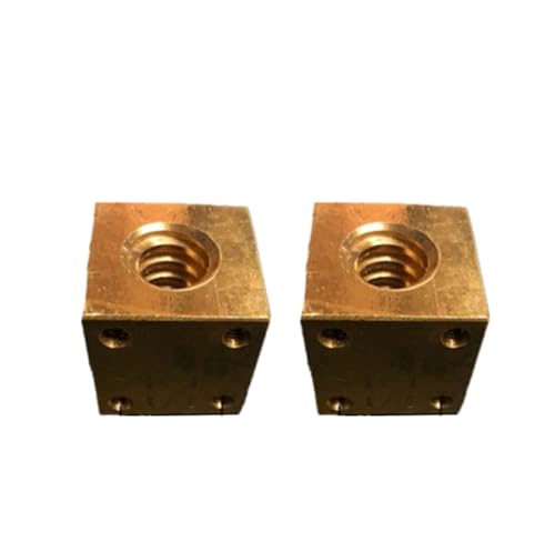 Kugelumlaufspindel mit Mutter Maschinenteile 1 stück T12 T18 T20 T25 T30 Messing Blei Schraube Vierkantmutter Trapez Schraube Stützmutter Rechtsgewinde(T30x6 Right-hand) von COZERI