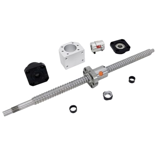 Kugelumlaufspindel mit Mutter Maschinenteile 1set SFU1610 165-1000mm Ball Screw+Nut Housing+FK12 FF12+Coupling(965mm) von COZERI