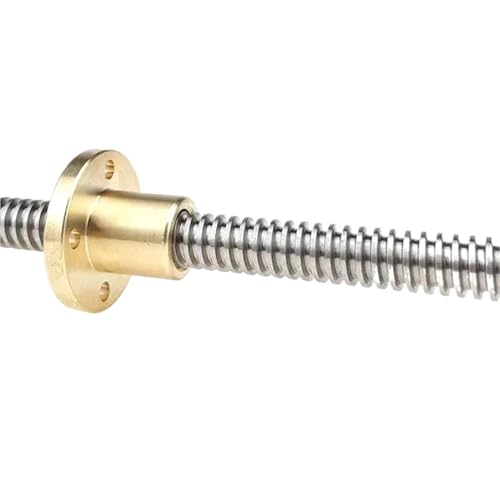 Kugelumlaufspindel mit Mutter Maschinenteile 3D Printer T16 Lead Screw Thread Length 100-600mm 3mm Trapezoidal With Nut(500mm) von COZERI
