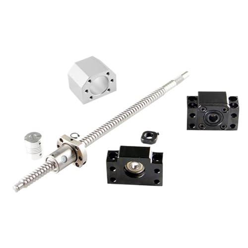 Kugelumlaufspindel mit Mutter Maschinenteile Ball Screw SFU1605 Set Rolled With End Machined+Nut Housing BKBF12 Support Coupler(450mm) von COZERI