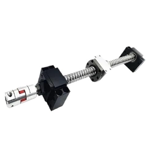 Kugelumlaufspindel mit Mutter Maschinenteile C7 250mm-1000mm Ball Screw SFU2005 End Machined BKBF15 Support+Coupling Accessories+Nut Housing(300mm) von COZERI