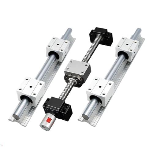 Kugelumlaufspindel mit Mutter Maschinenteile C7 Ball Screw SFU2005 300-1000mm +2pcs SBR20 Linear Guide 4pcs SBR20UU Sliders Part 3D Router(300mm) von COZERI